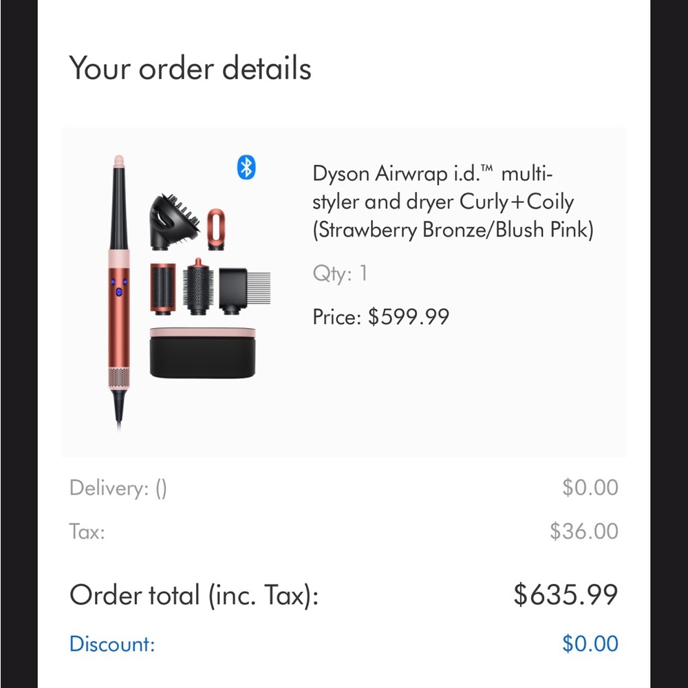 Dyson Airwrap i.d Multi-Styler and Dryer - Sttrawberry Bronze and Pink